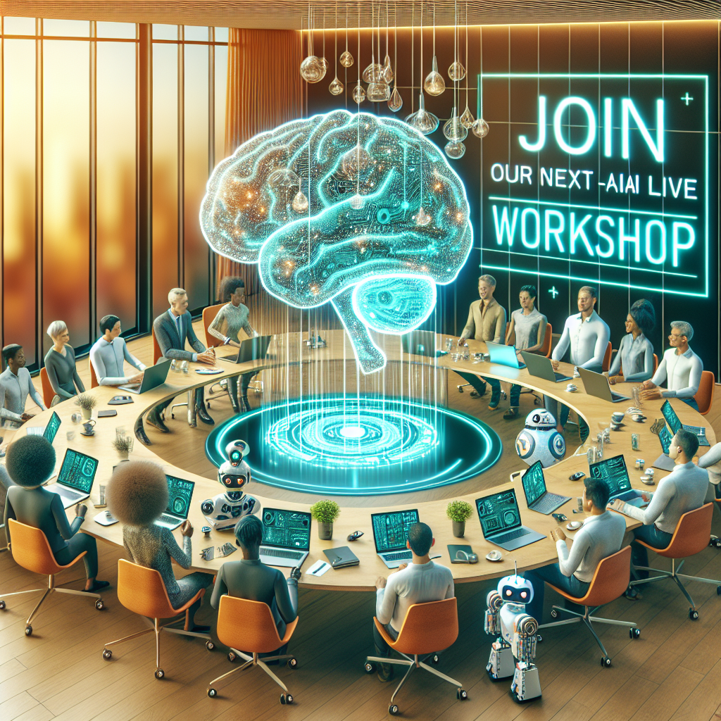 Join our next live workshop